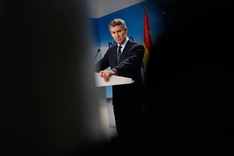 El líder del PP, Alberto Núñez Feijóo