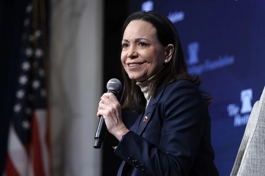 María Corina Machado dice que Delcy Rodríguez solo "cumple órdenes" de Trump y no representa a Venezuela