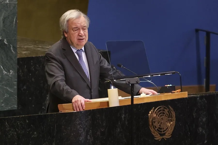 António Guterres predice un 2026 de "caos" y dice que "solo ONU puede autorizar el uso de la fuerza"
