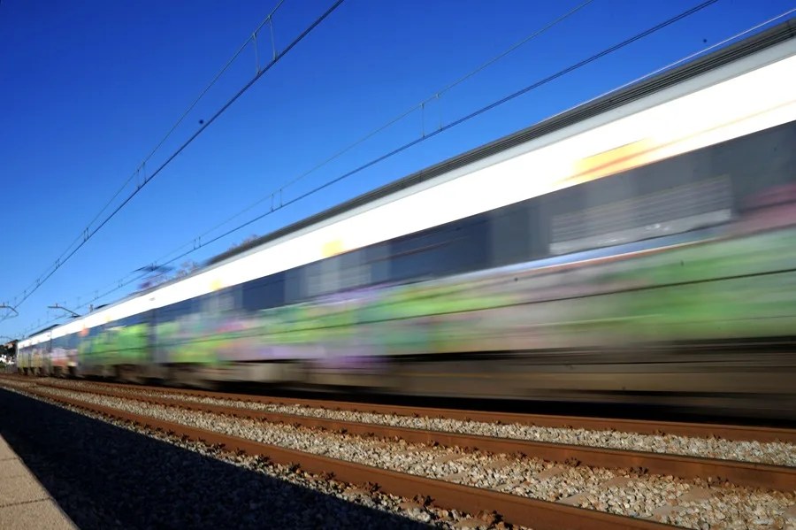 Vista de un tren de Rodalies este viernes cuando el servicio ha recuperado su operatividad en la totalidad de las líneas