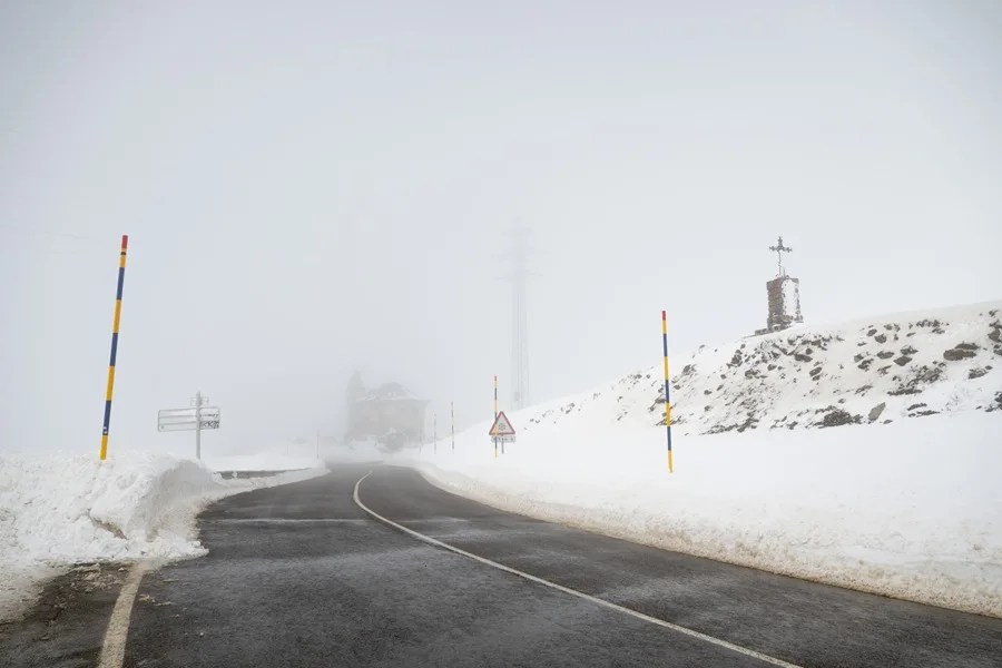 Carreteras afectadas por el temporal de nieve