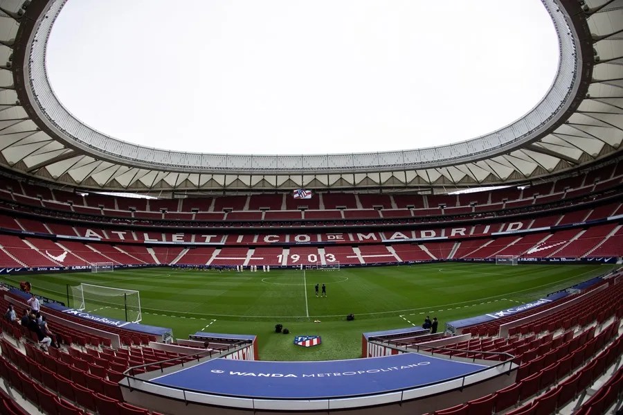 Vista del estadio Wanda Metropolitano