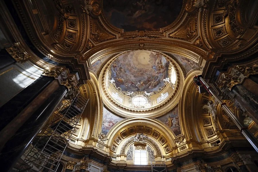 Vista de la Capilla del Palacio Real de Madrid.