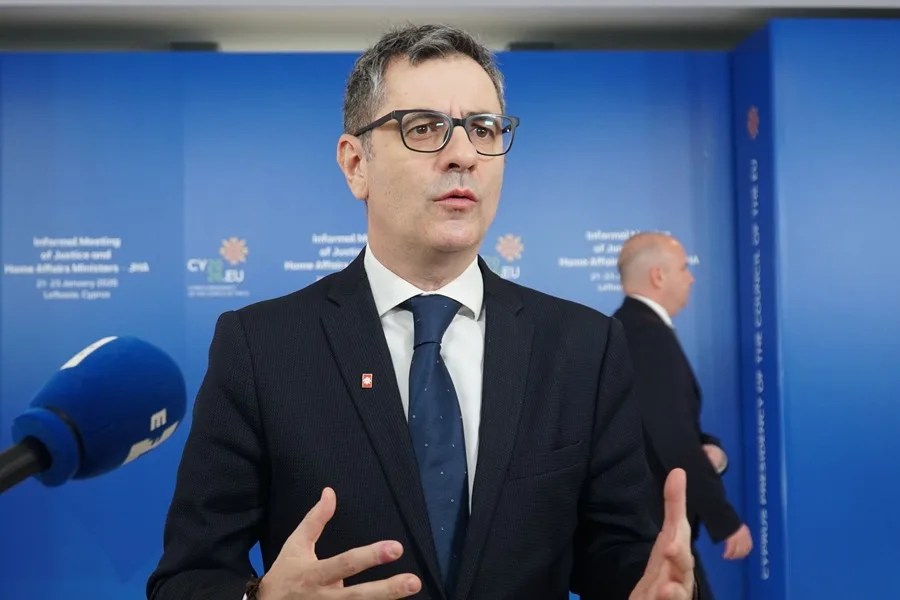 El ministro de Justicia de España, Félix Bolaños, en Nicosia