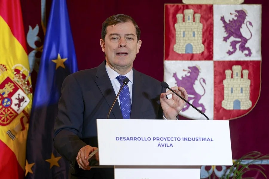 El presidente de la Junta de Castilla y León, Alfonso Fernández Mañueco