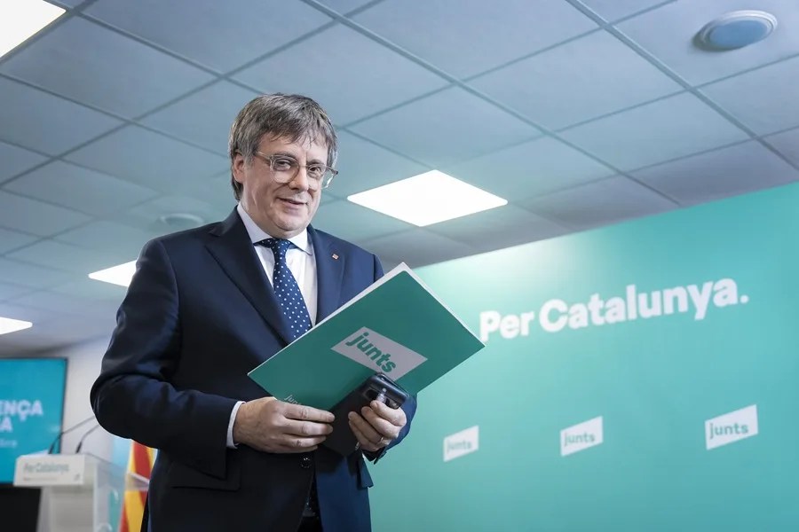 El presidente de JxCat, Carles Puigdemont