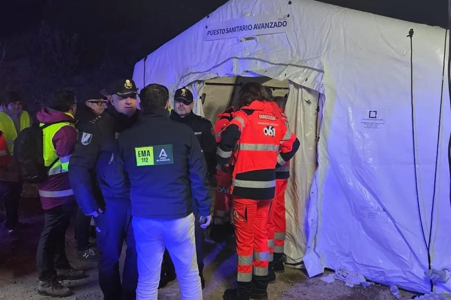 Fotografía tomada de la cuenta oficial de la red social X @E112Andalucia de la Agencia de Emergencias de Andalucía