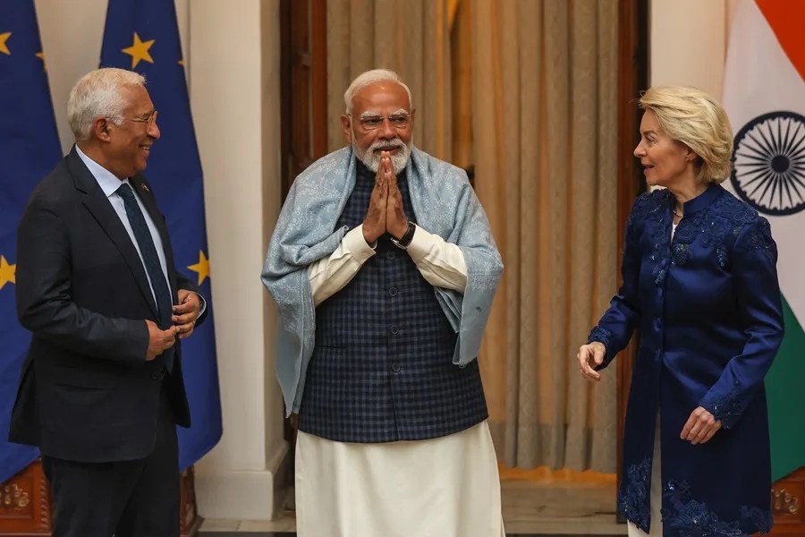 La India y la Unión Europea cierran un acuerdo comercial tras 18 años de negociaciones.