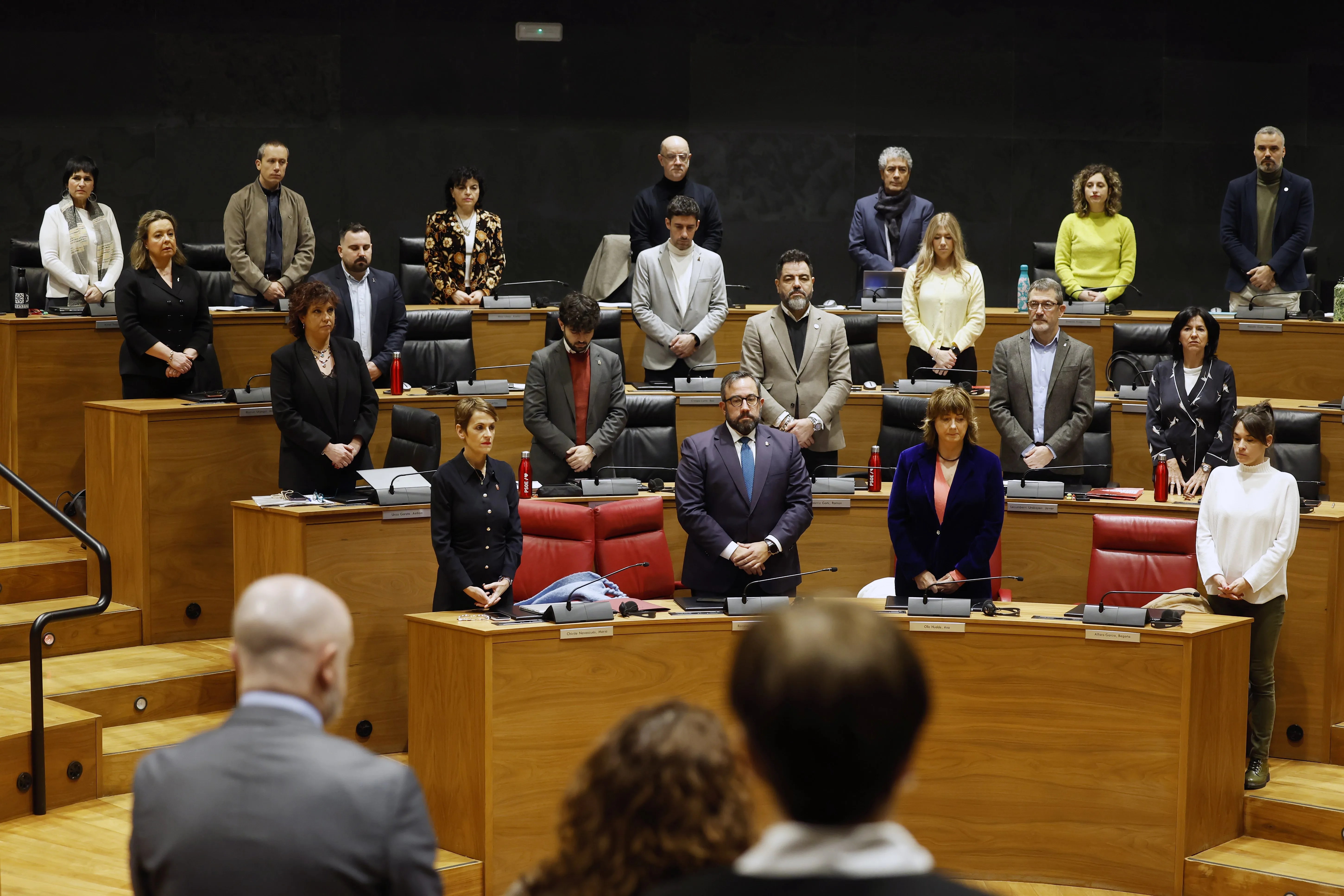 Imagen de los parlamentarios forales en el pleno de este jueves