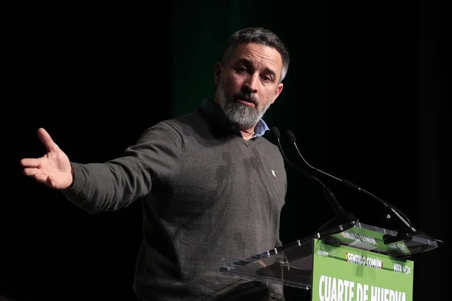 El presidente de Vox, Santiago AbascaL