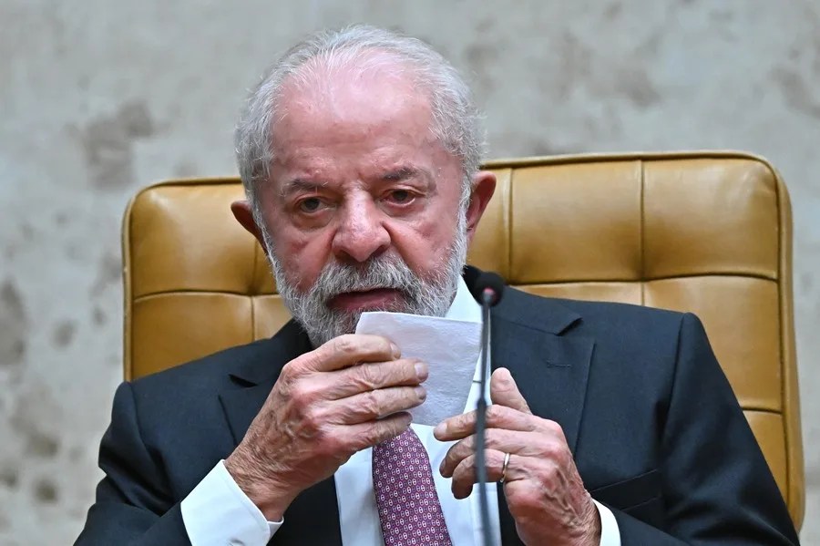 Fotografía de archivo del presidente de Brasil, Luiz Inácio Lula da Silva en la sesión de apertura del año judicial en el Supremo Tribunal Federal, en Brasilia (Brasil). EFE/ Andre Borges