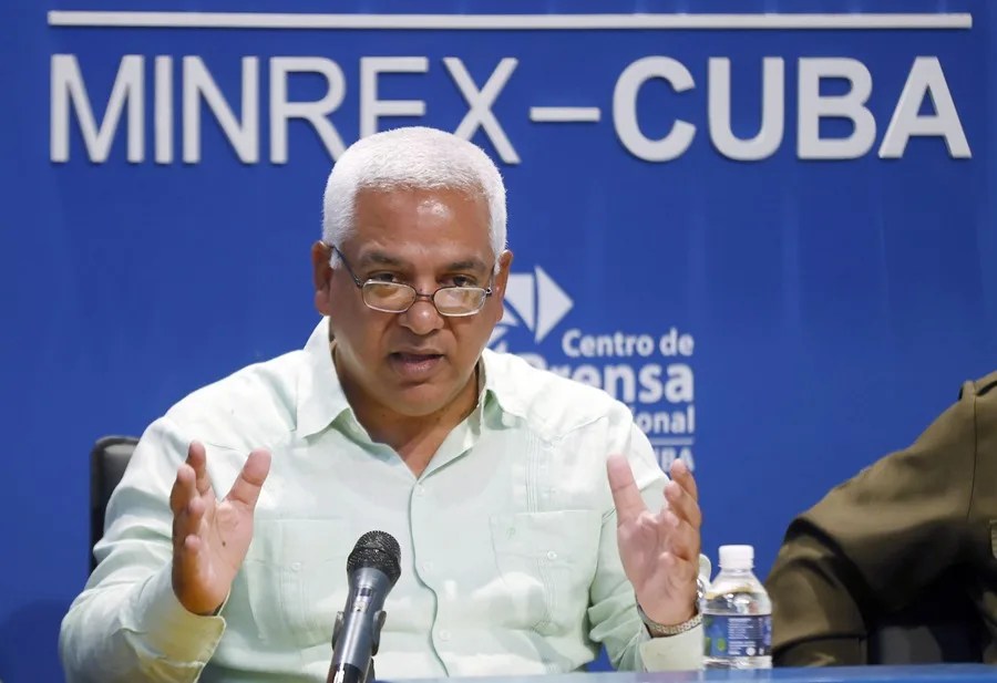 Fotografía de archivo del ministro de Justicia y presidente de la Comisión Nacional de Drogas, Oscar Manuel Silvera Martínez, en La Habana (Cuba). EFE/ Ernesto Mastrascusa