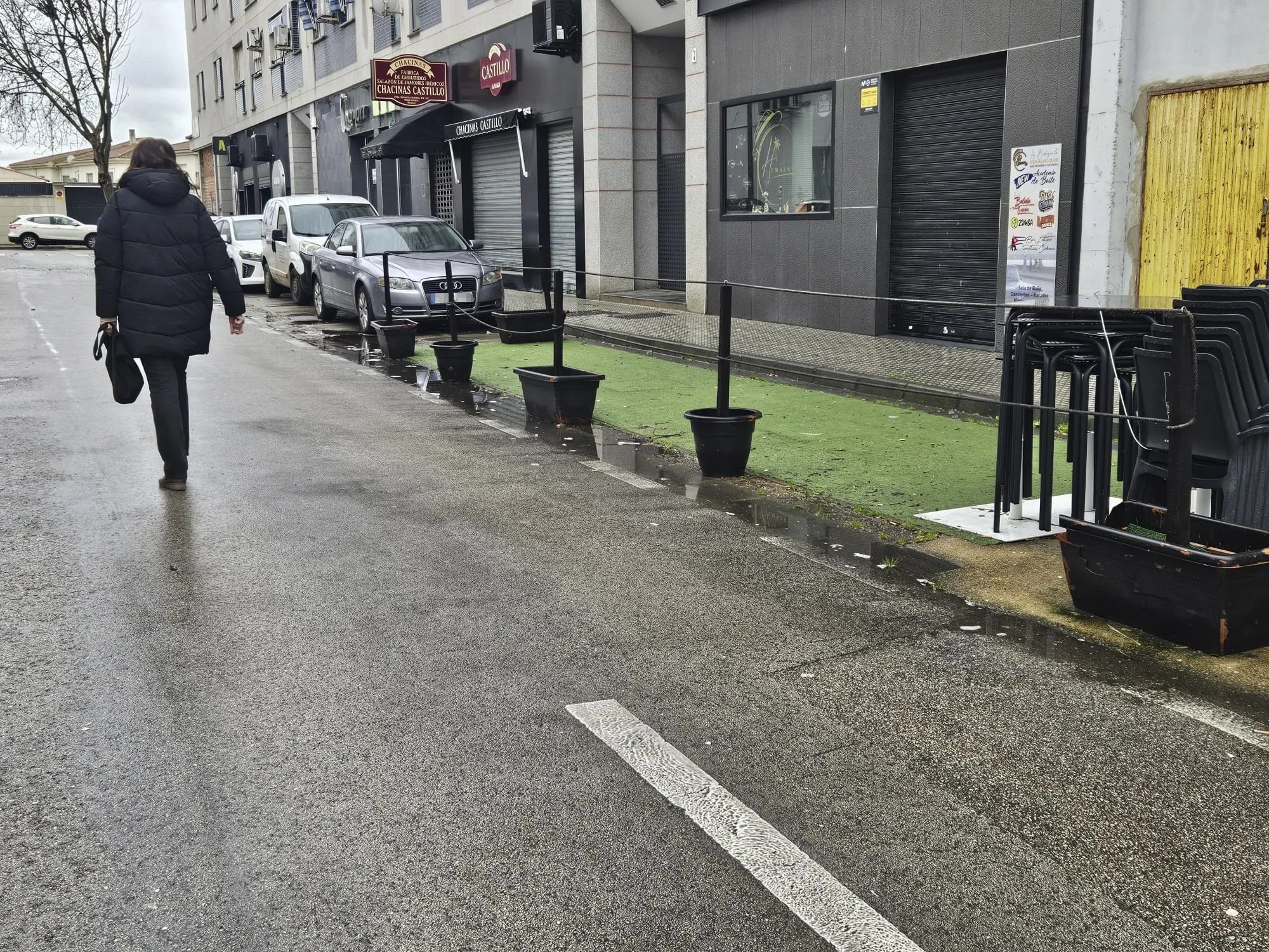 Zona de Los Bodegones en Mérida donde este pasado domingo un hombre de 41 años falleció en una reyerta con arma blanca en la que se habrían visto implicadas varias personas. EFE/ Fátima Alonso