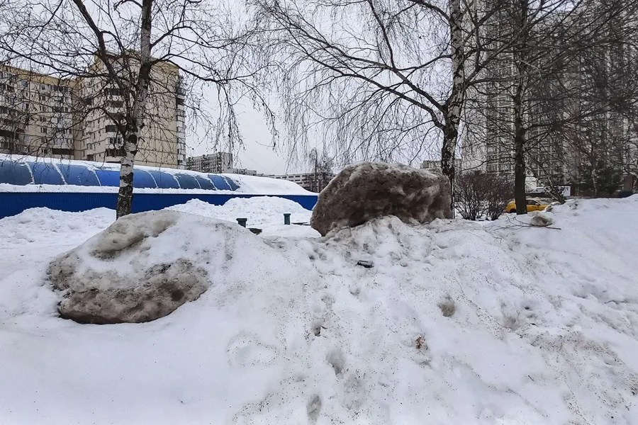 Aviso por nieve en Moscú