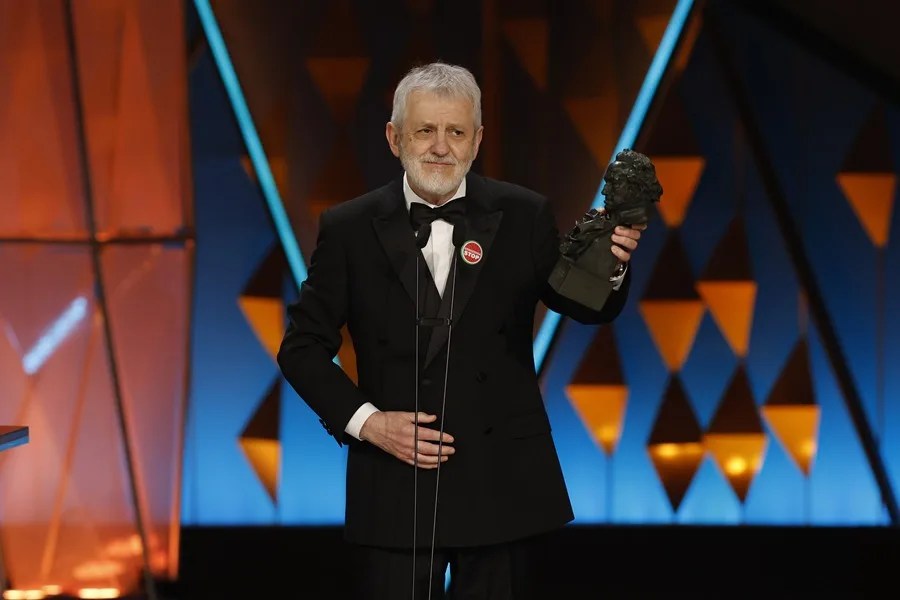 El actor José Ramón Soroiz recibe el Goya a mejor actor protagonista por su trabajo en ´Maspalomas´,