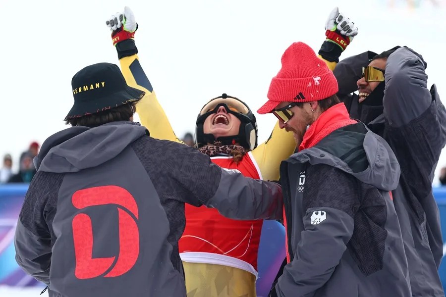 La medallista de oro alemana Daniela Maier