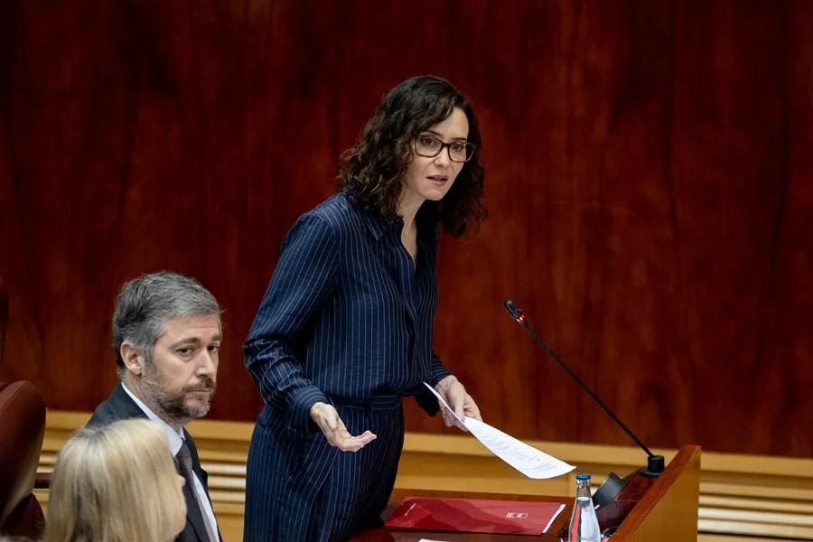 La presidenta de la Comunidad de Madrid, Isabel Díaz Ayuso