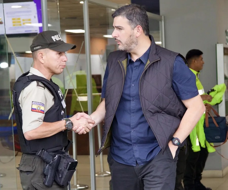 El alcalde de Guayaquil, Aquiles Álvarez