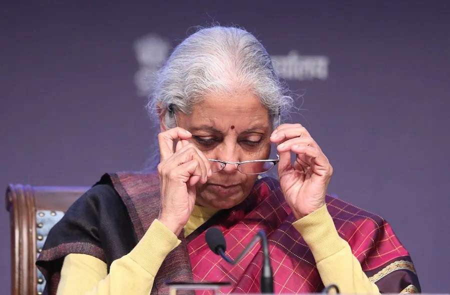 La ministra de Finanzas de la India, Nirmala Sitharaman