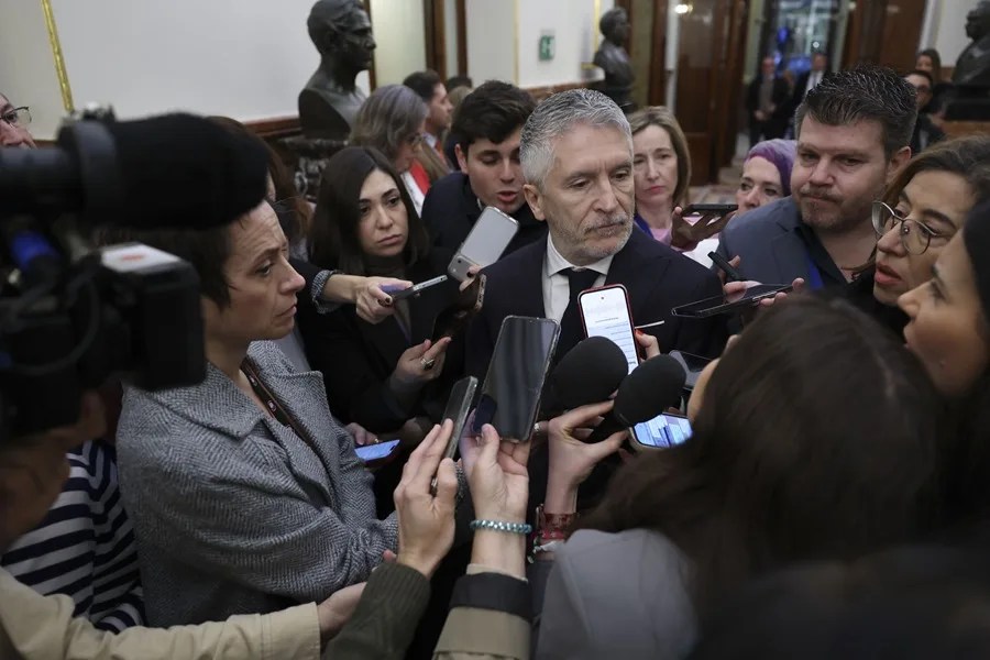 El ministro del Interior, Fernando Grande Marlaska, este miércoles.