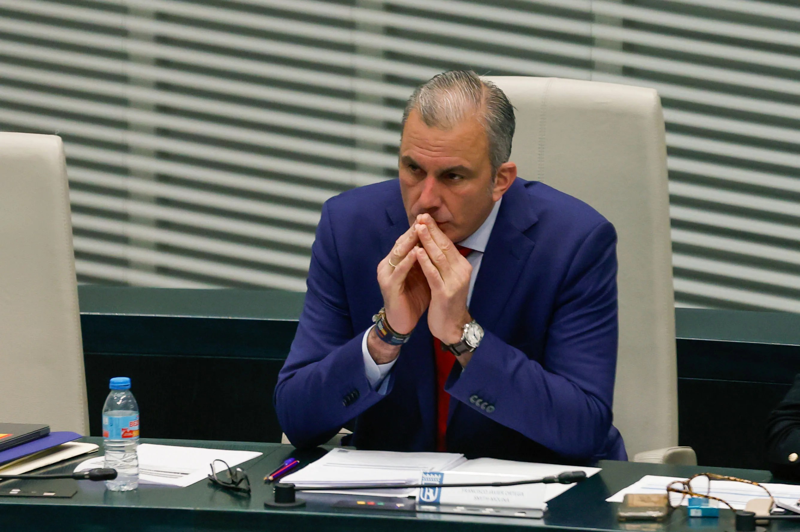 Ortega Smith en el pleno del Ayuntamiento de Madrid