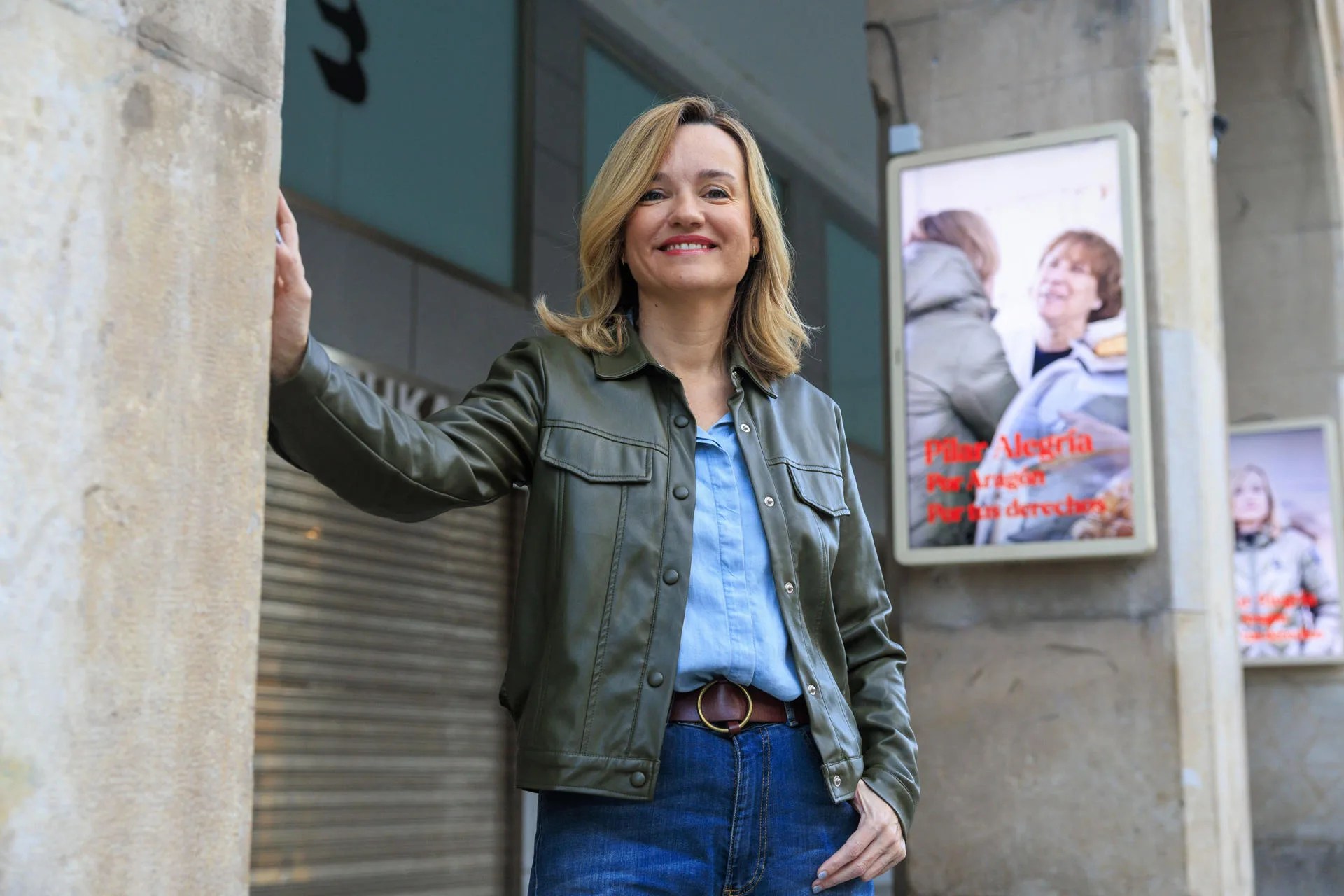 Imagen del pasado miércoles, 4 de febrero, de la candidata del PSOE a la Presidencia de Aragón, Pilar Alegría. EFE/Javier Cebollada