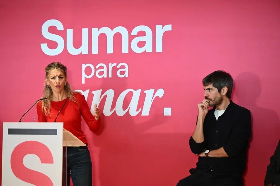 Yolanda Díaz (i), en una imagen de archivo