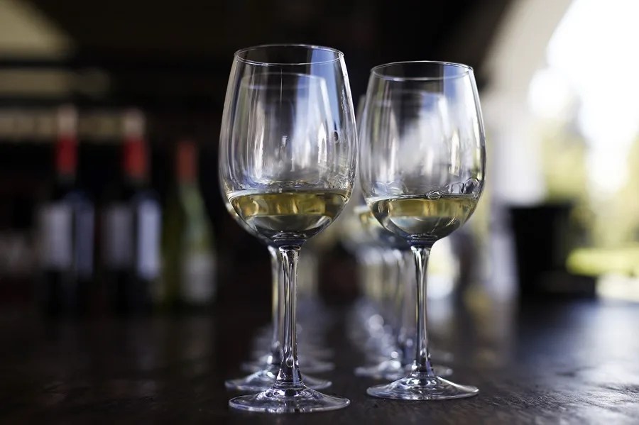 Vista de copas de vino Cabernet Sauvignon