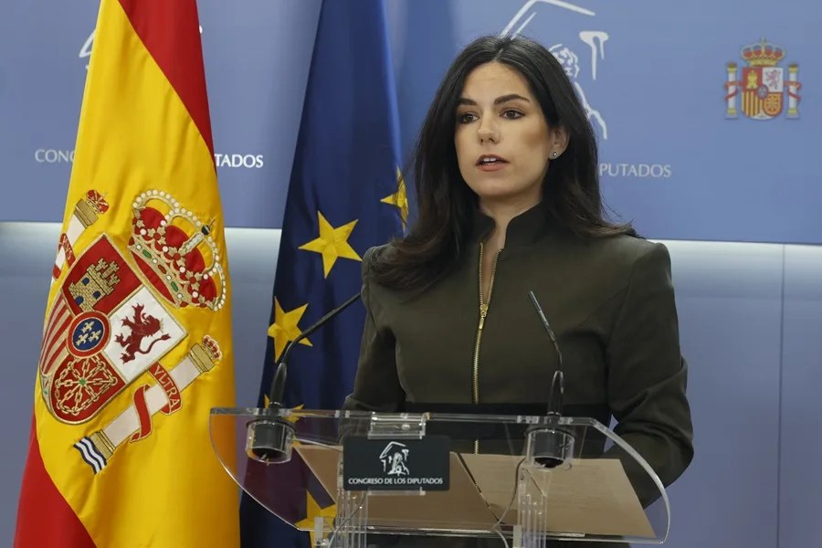 La portavoz de Vox en el Congreso, Pepa Millán