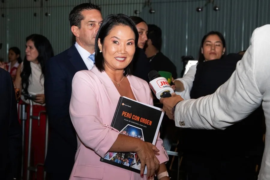 La candidata presidencial por el partido Fuerza Popular, Keiko Fujimori, en Lima (Perú). EFE/ Renato Pajuelo
