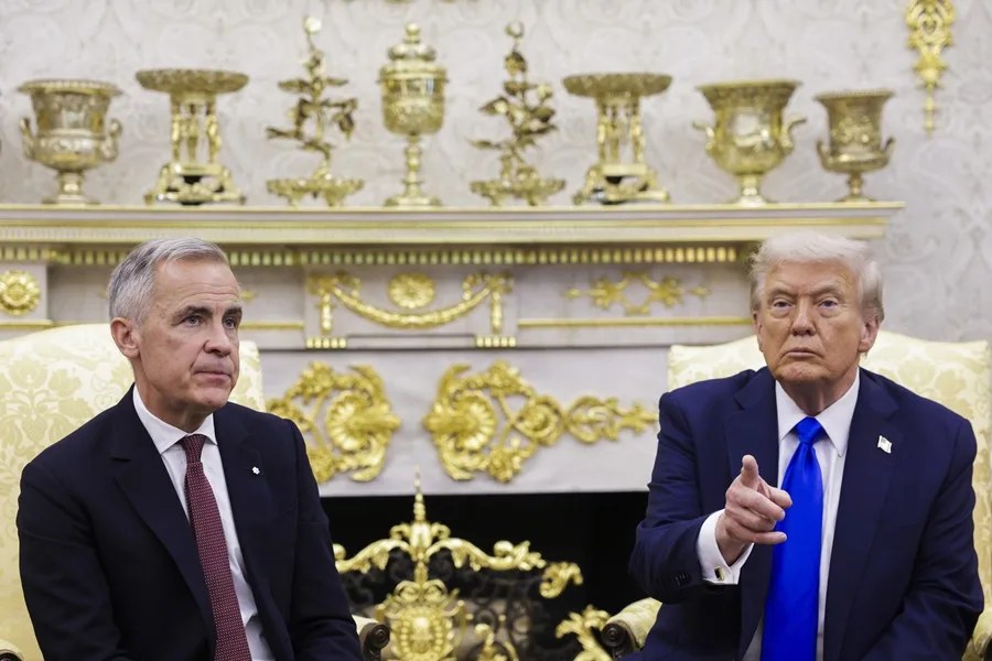Trump se refiere al primer ministro Mark Carney como el "futuro gobernador de Canadá"