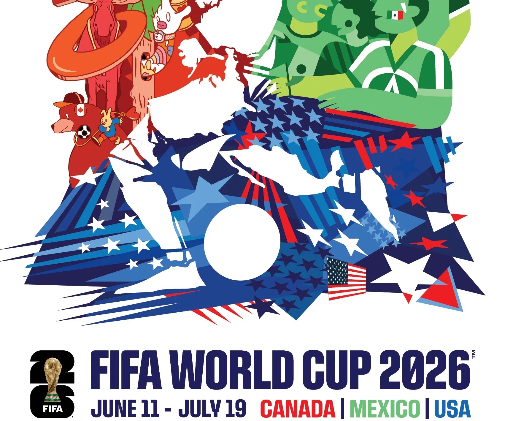 La FIFA presenta el póster oficial del Mundial 2026