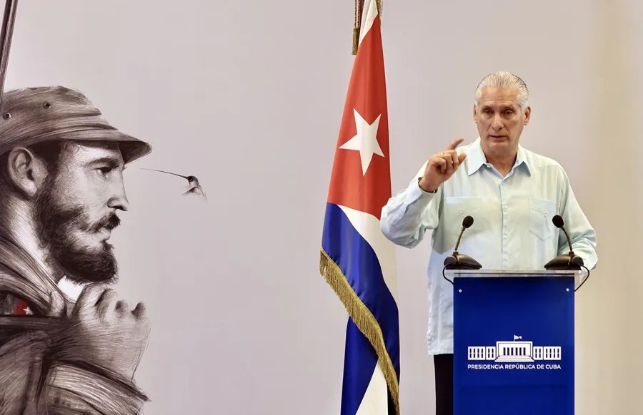 El presidente del país, Miguel Díaz-Canel, en una imagen del pasado viernes.