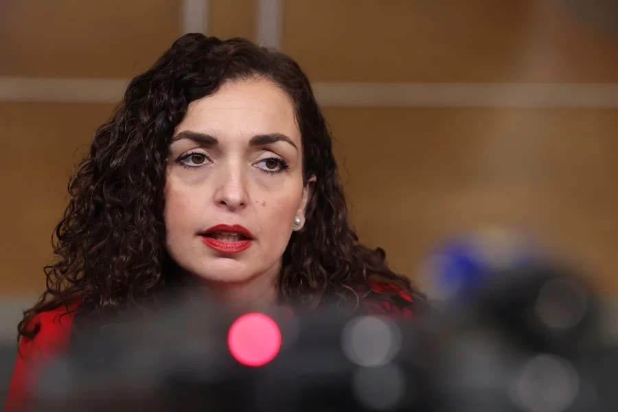 La presidenta de Kosovo, Vjosa Osmani