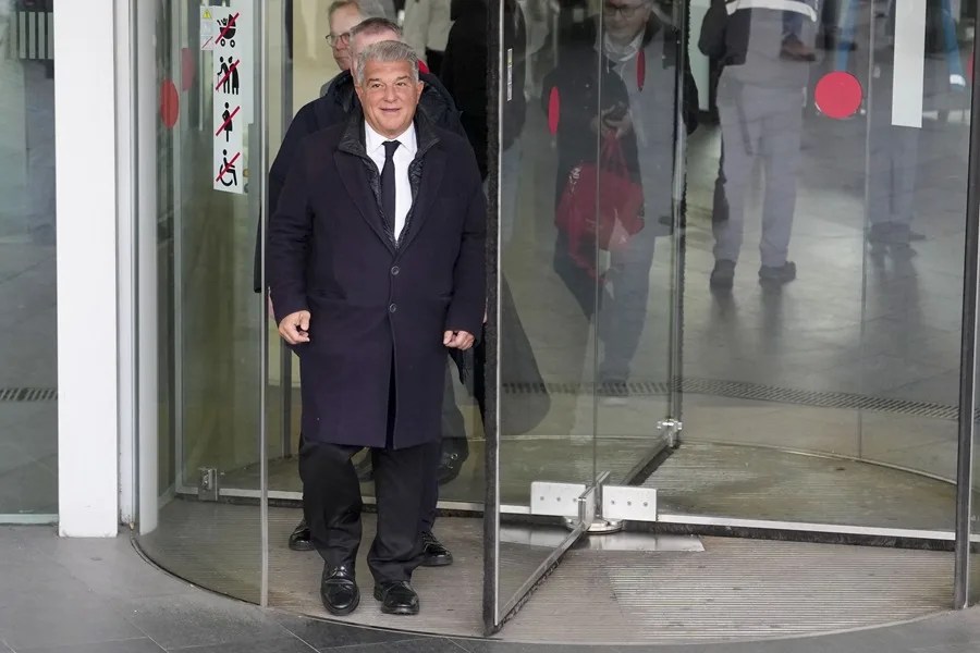 El presidente del FC Barcelona, Joan Laporta