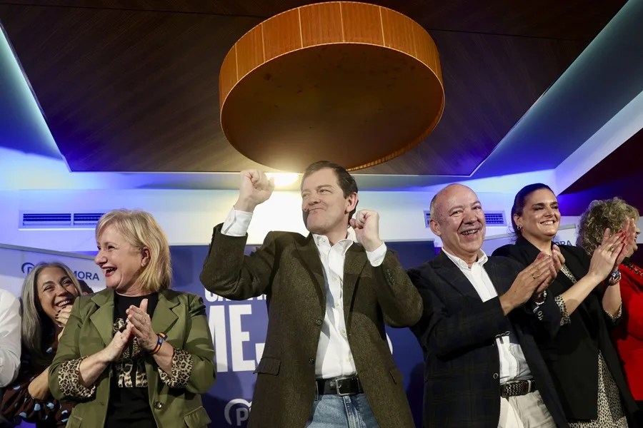 El candidato del Partido Popular de Castilla y León a la reelección como Presidente de la Junta, Alfonso Fernández Mañueco