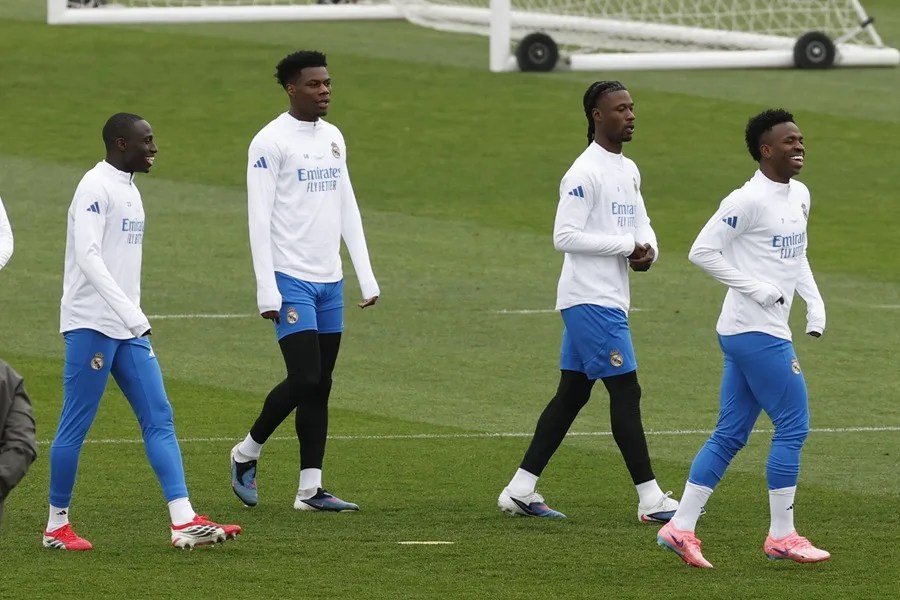 entrenamiento del equipo en Madrid