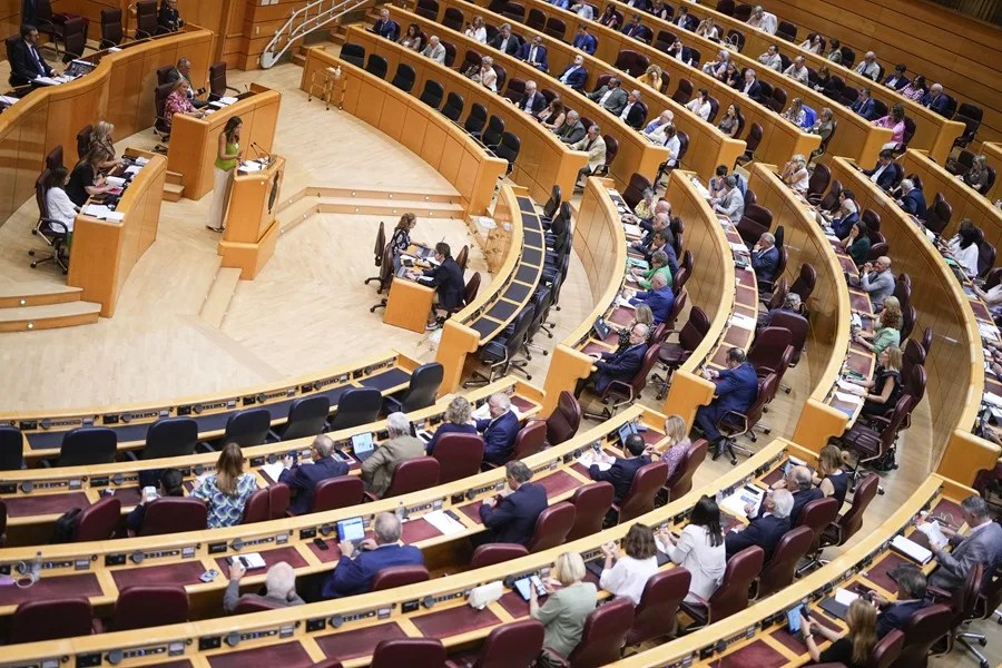 Vista general de un pleno del Senado.
