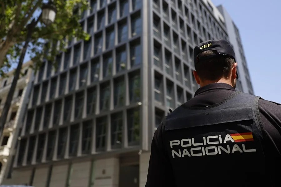 Fachada de la Audiencia Nacional en Madrid.