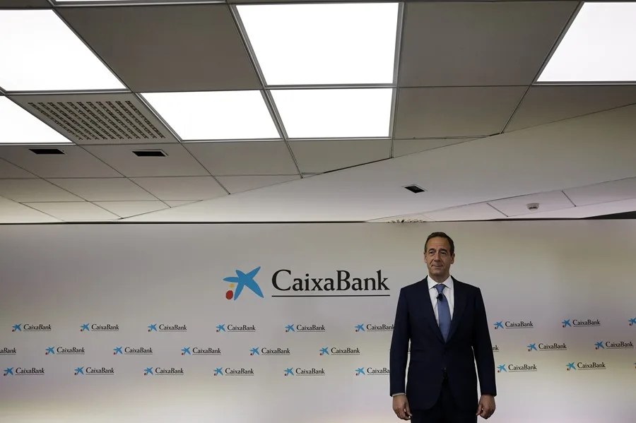 El consejero delegado de CaixaBank, Gonzalo Gortázar, presenta los resultados de la entidad del primer trimestre de 2026