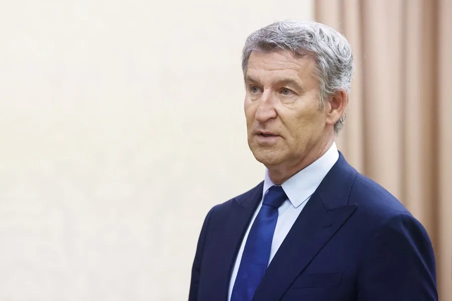 El presidente del PP, Alberto Núñez Feijóo.