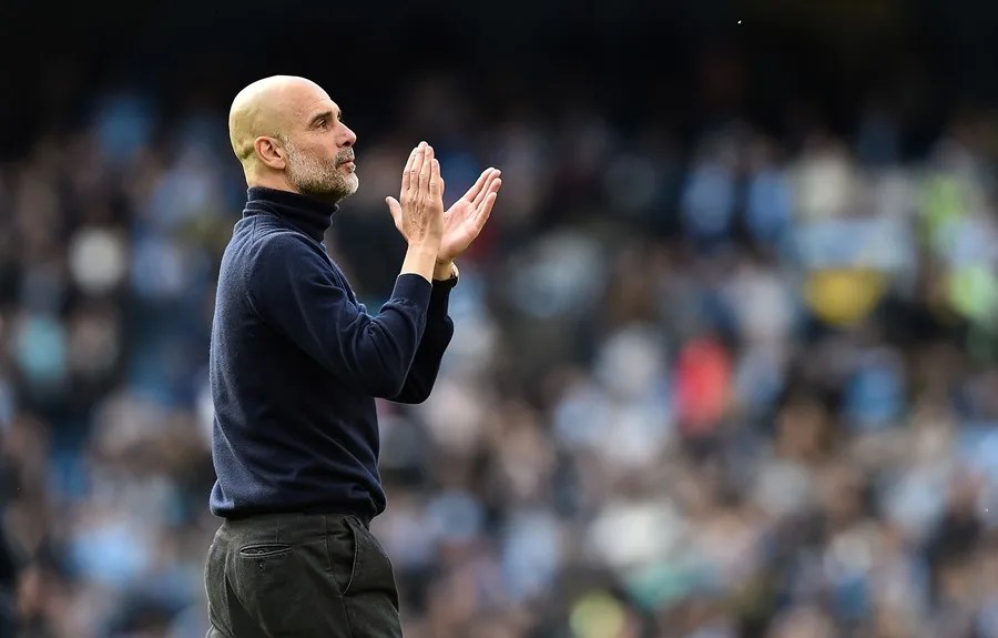 El entrenador del Manchester City, Pep Guardiola