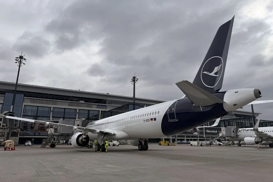 Un avión de Lufthansa