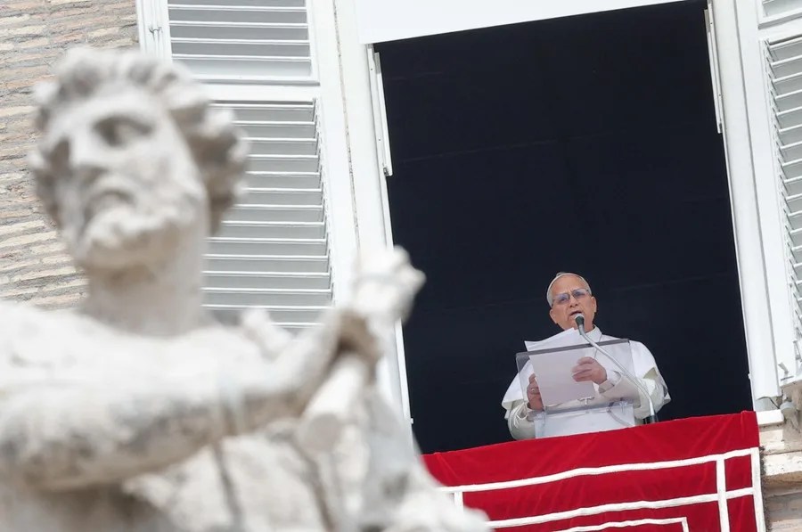 El papa León XIV, hoy durante en la plaza de San Pedro del Vaticano.