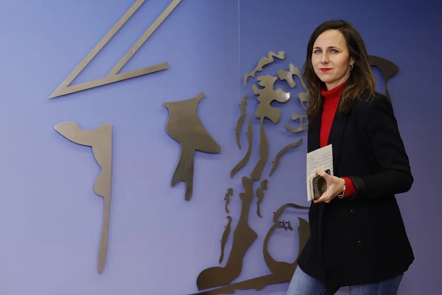 La diputada del grupo mixto y líder de Podemos, Ione Belarra
