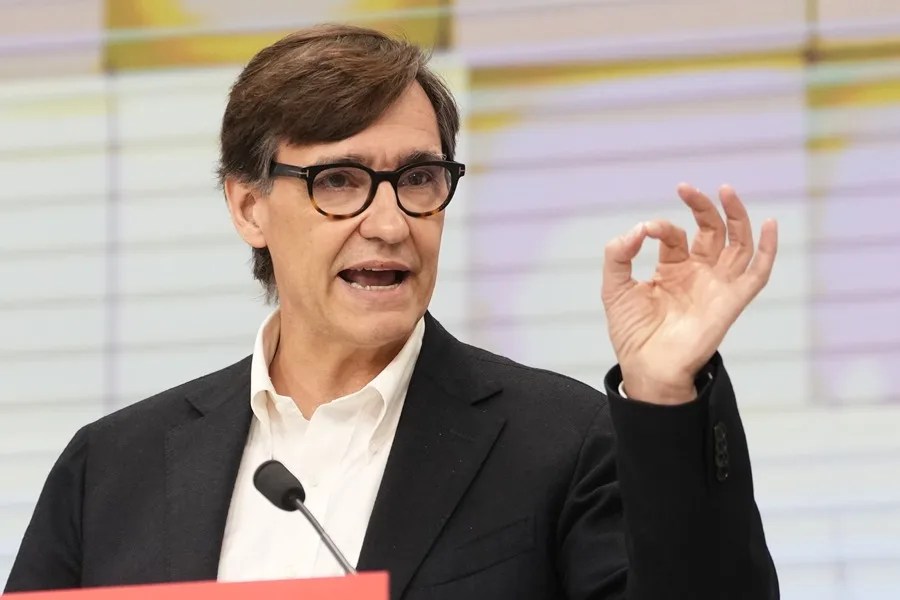 El primer secretario del PSC y presidente de la Generalitat de Cataluña, Salvador Illa
