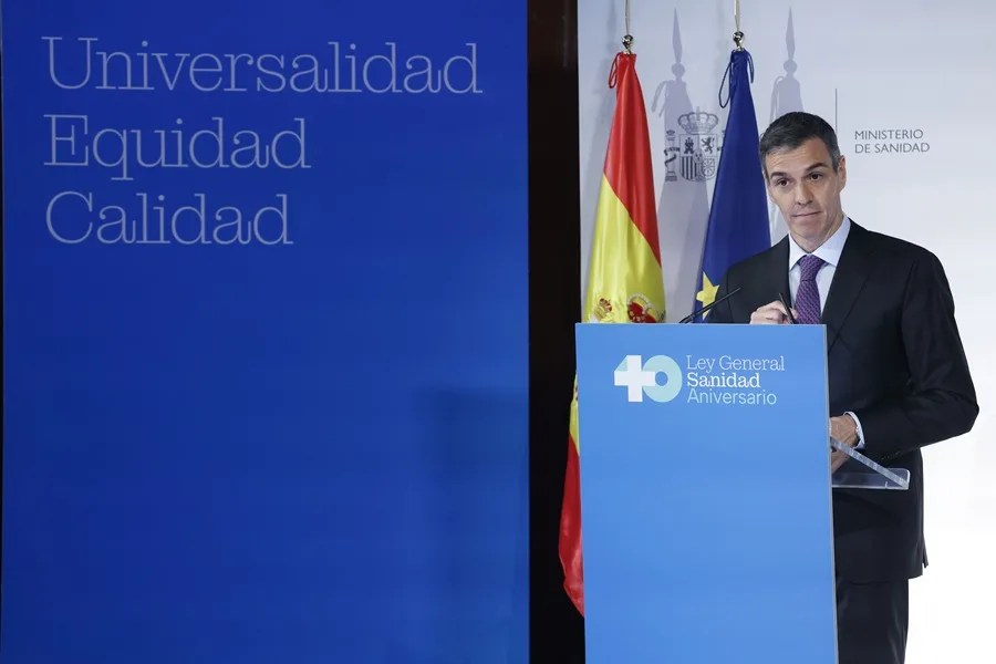 El presidente del Gobierno, Pedro Sánchez