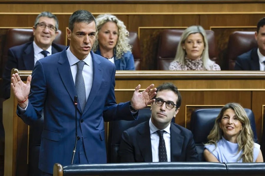 El presidente del Gobierno, Pedro Sánchez