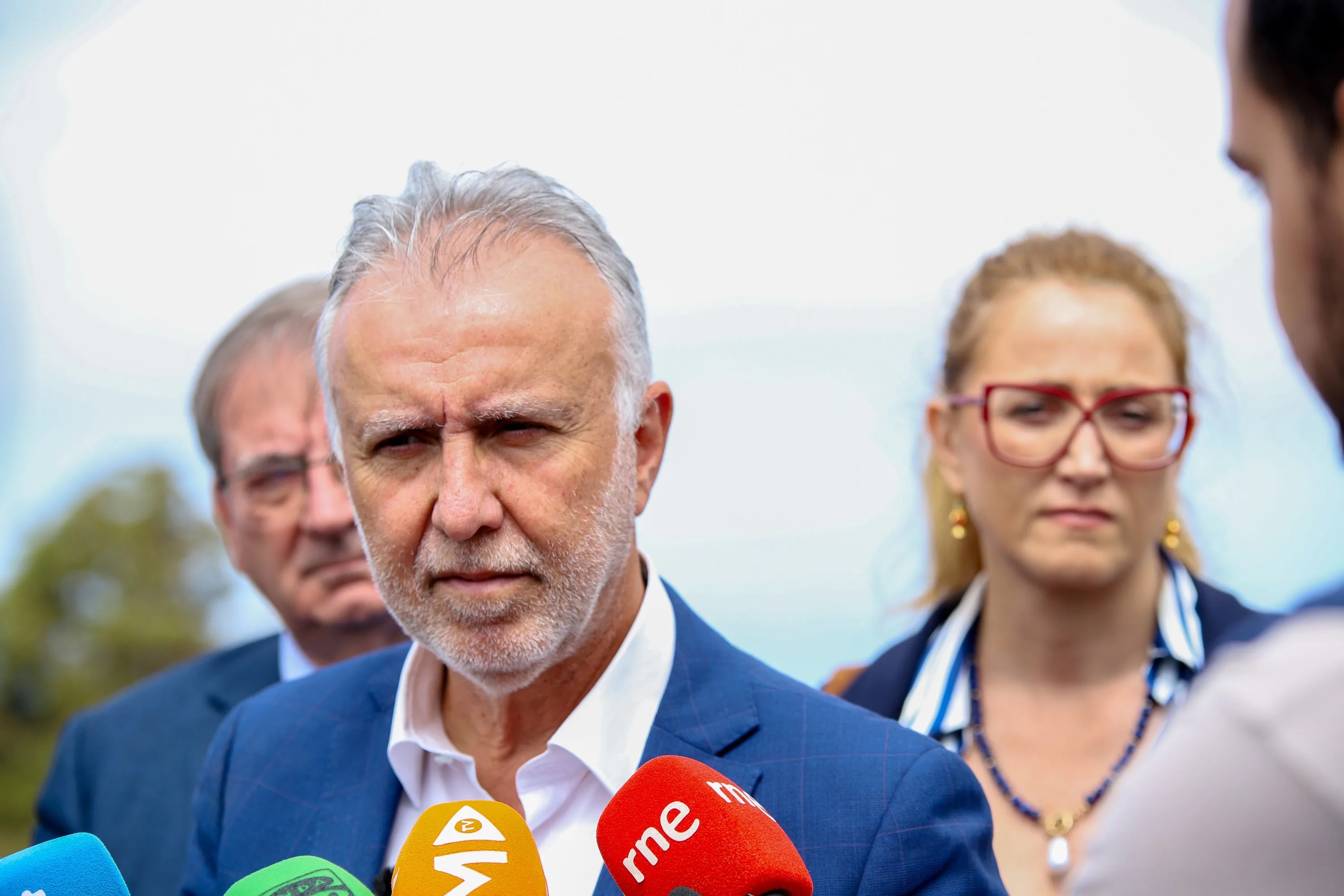 El ministro Ángel Víctor Torres tras la reunión del Consejo Territorial de Memoria Democrática en La Palma. EFE/Luis G. Morera