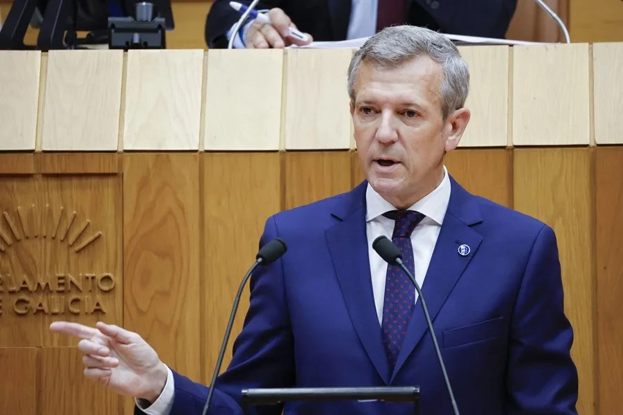 El presidente de la Xunta, Alfonso Rueda